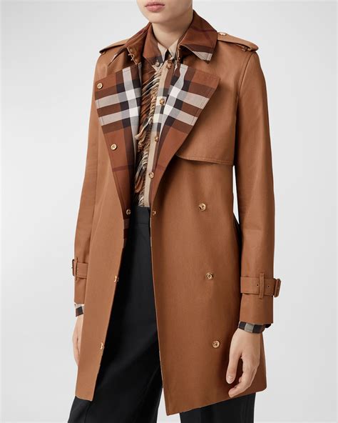 manteaux burberry femme|Burberry check trench coat.